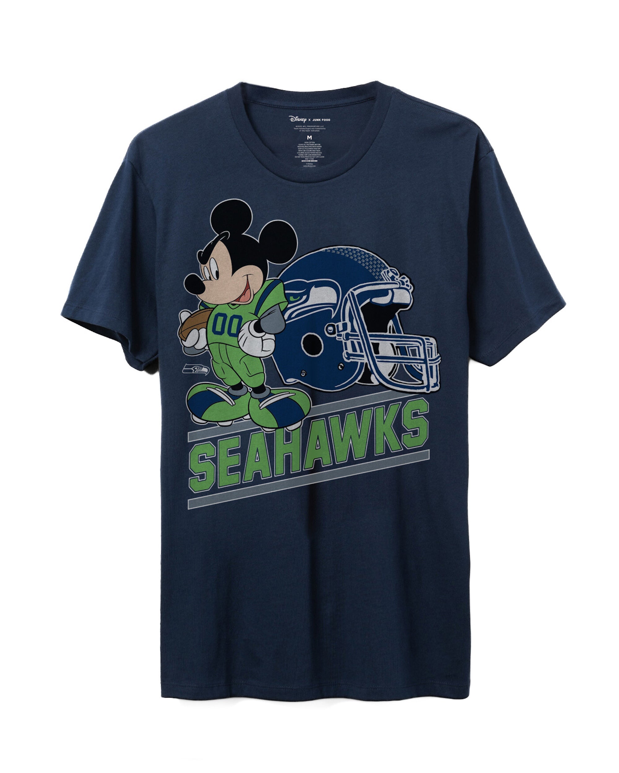 Seahawks Disney Mickey Came to Play Fan Tee – Junk Food Clothing