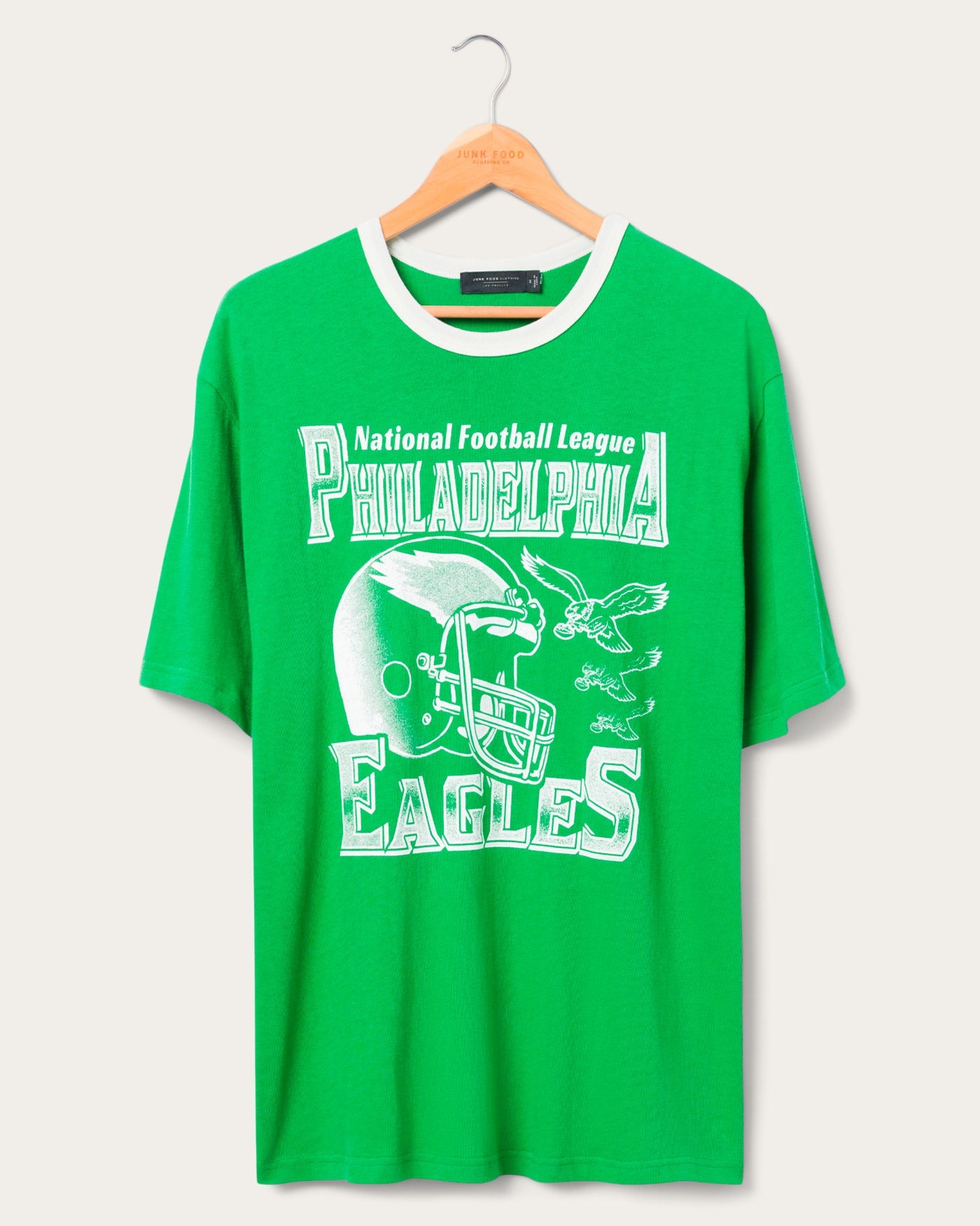 Philadelphia Eagles Oversized Ringer Tee – Junk Food Clothing