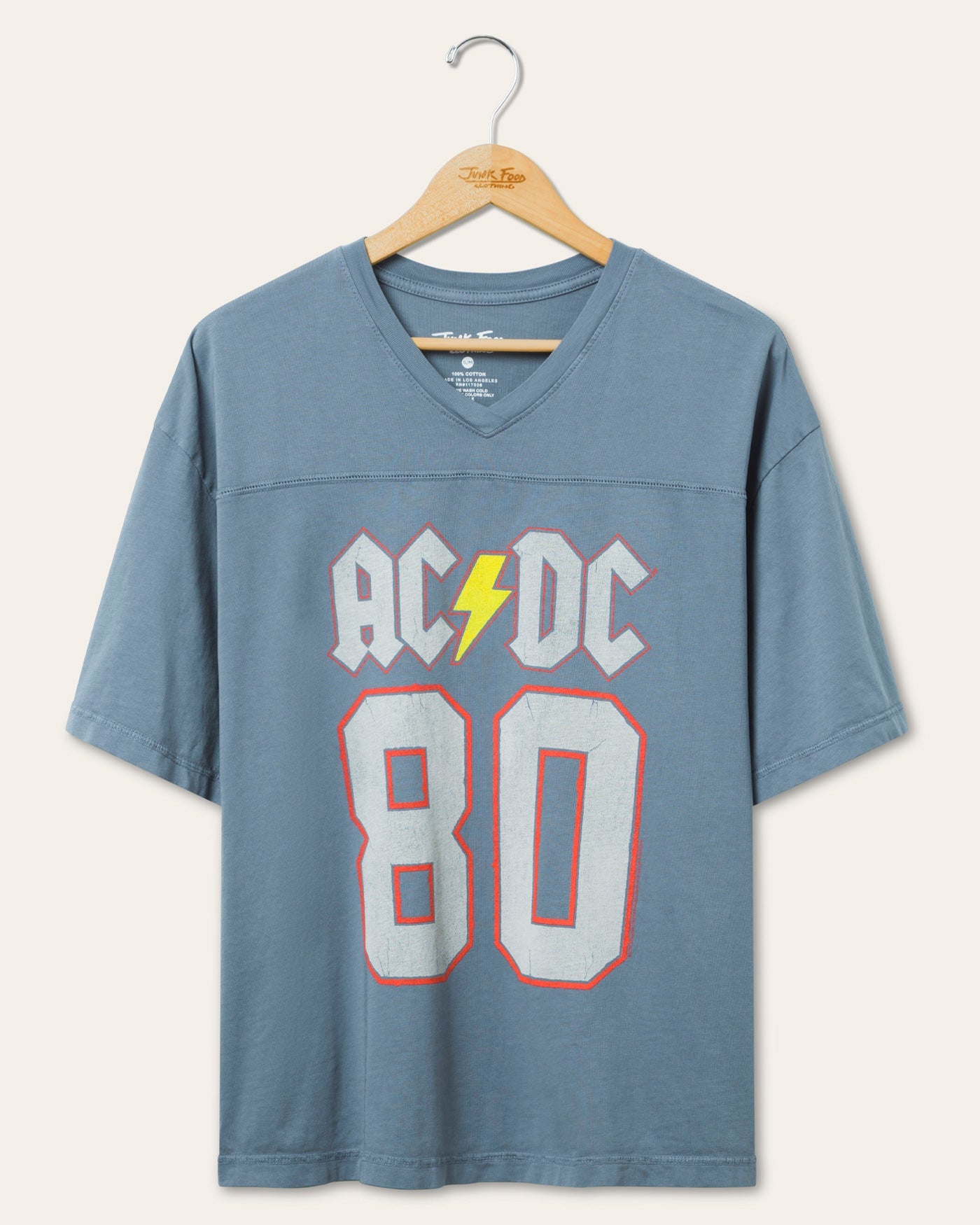 AC/DC Back in Black Tour '80 Hockey Tee – Junk Food Clothing