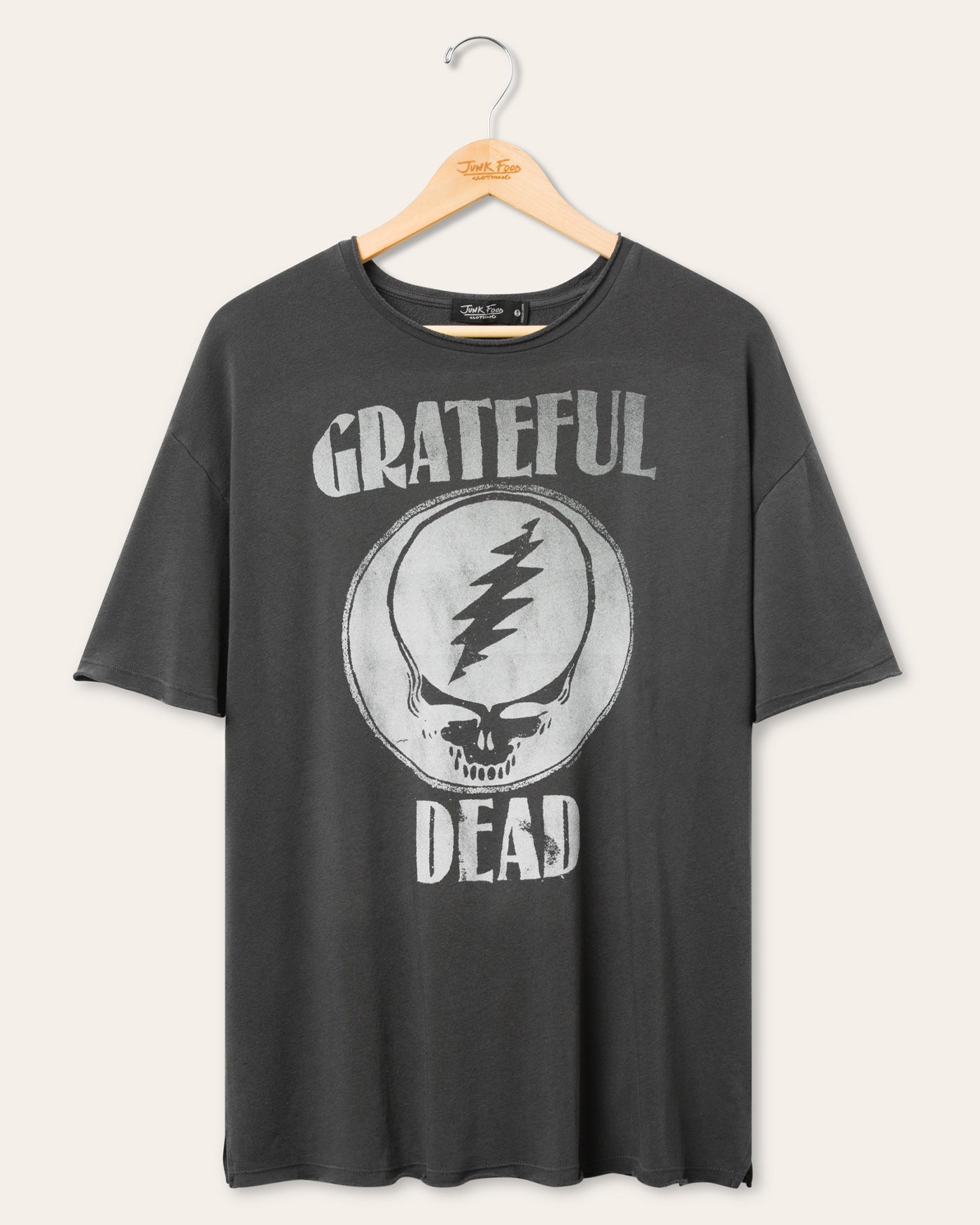 Grateful Dead Steal Your Face Fleece Cut Off Tee – Junk Food Clothing