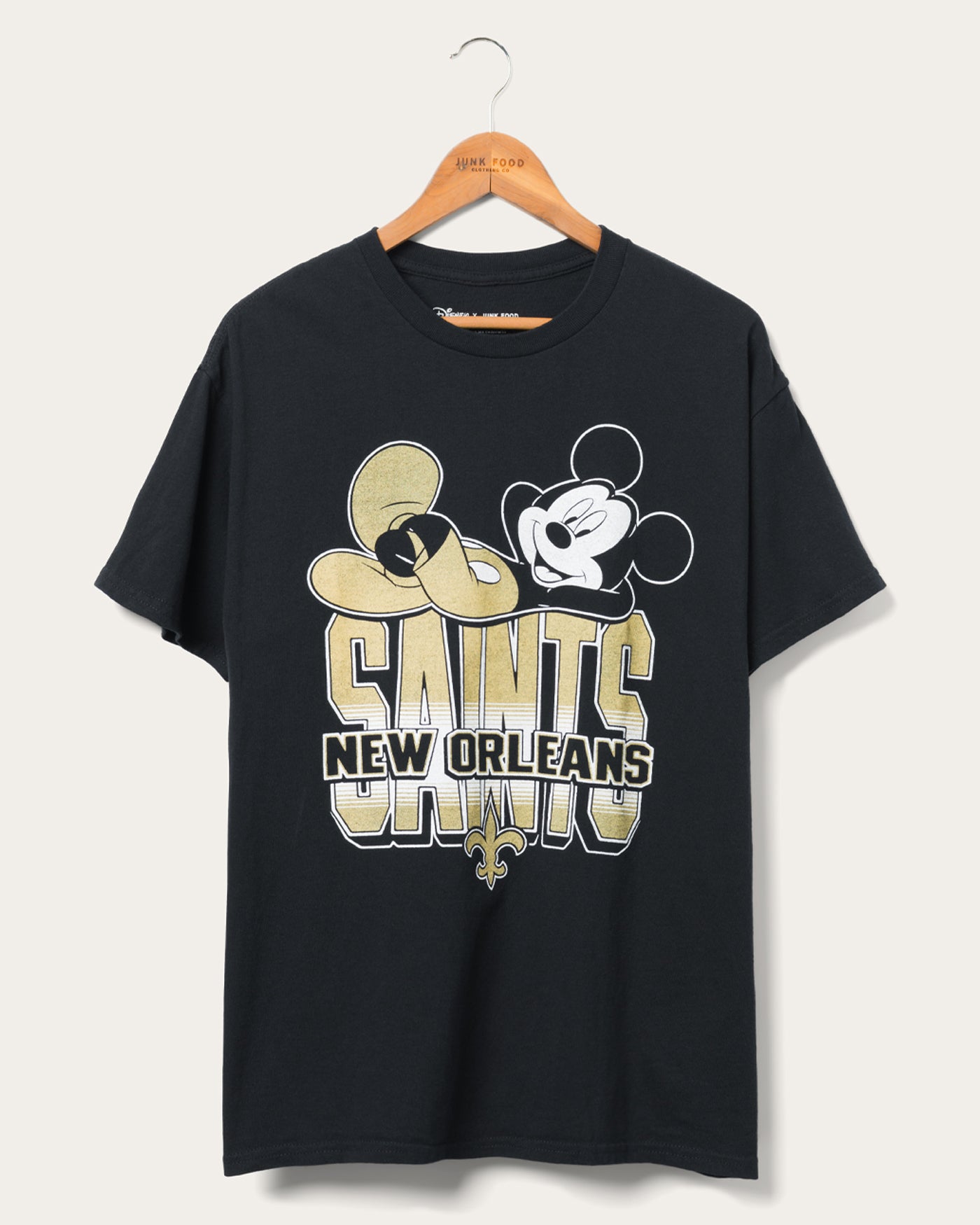 New Orleans Saints Mickey Kick Back Tee – Junk Food Clothing