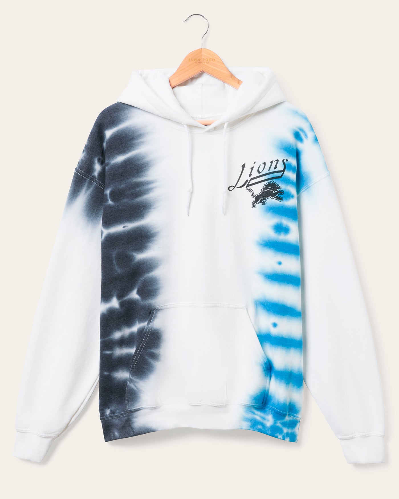 Detroit Lions Stitch Tie Dye Hoodie – Junk Food Clothing