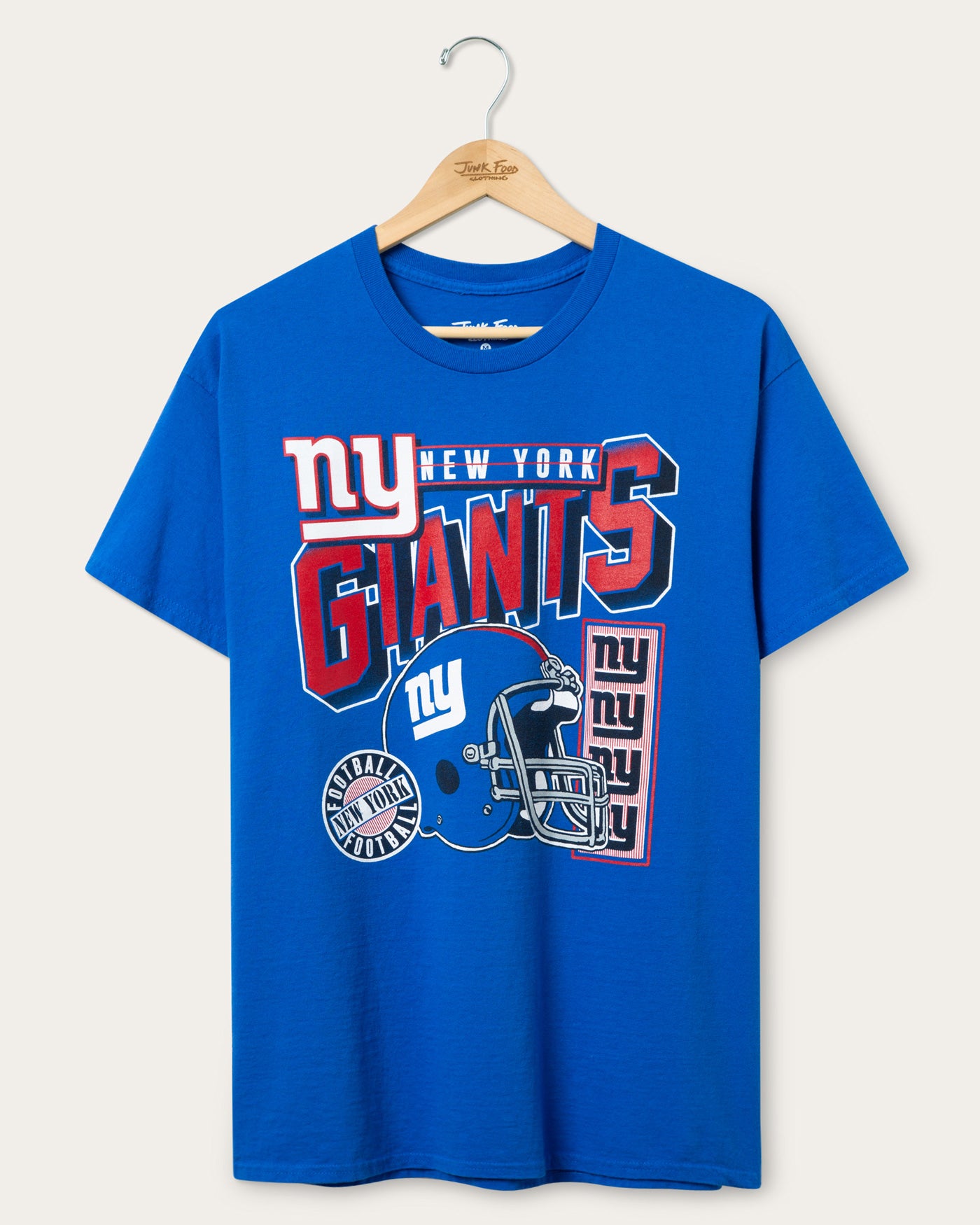 New York Giants Checkdown Flea Market Tee – Junk Food Clothing