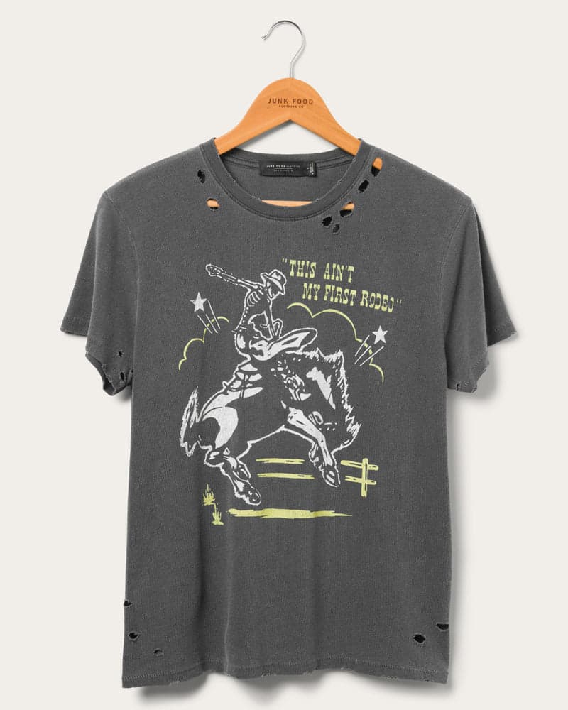 Women's Aint My First Rodeo Vintage Destroy Tee