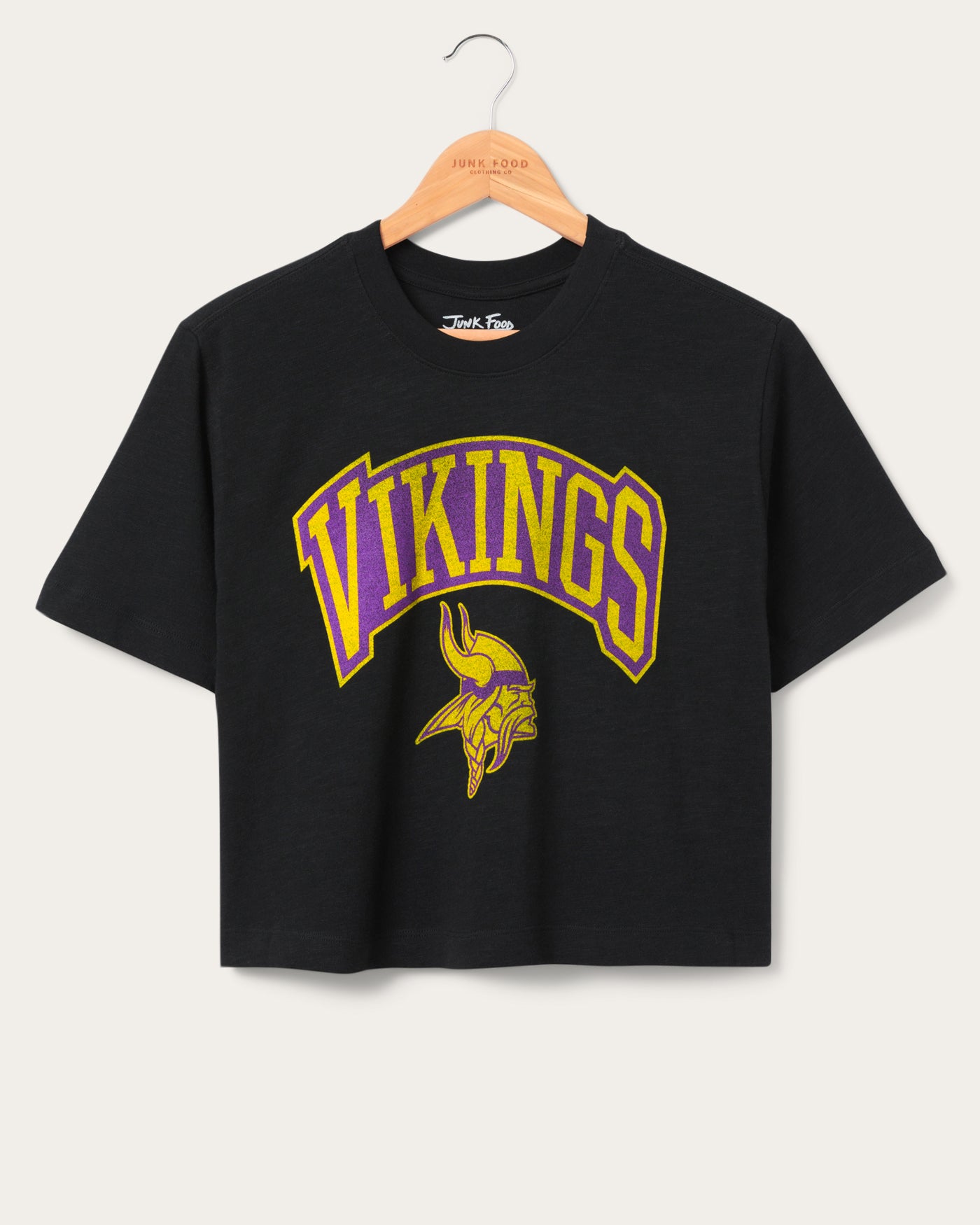 Women's Minnesota Vikings Blitz Mock Neck Crop Tee – Junk