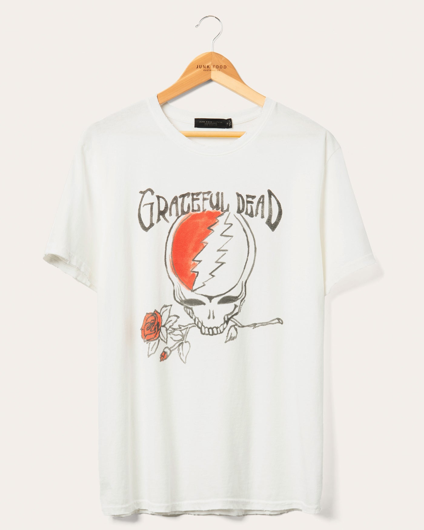 T-shirt Grateful Dead California - Uomo, Bianca, 100% Cotone, Grafica Rock Vintage