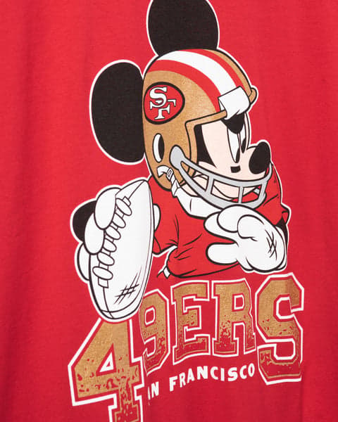 Disney x Junk Food x NFL Mickey Quarterback 49ers Tee