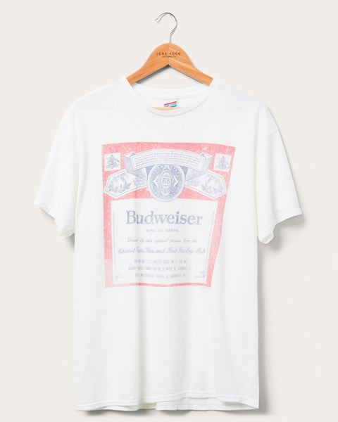 Budweiser Classic Flea Market Tee | Junk Food Clothing | Junk Food Clothing