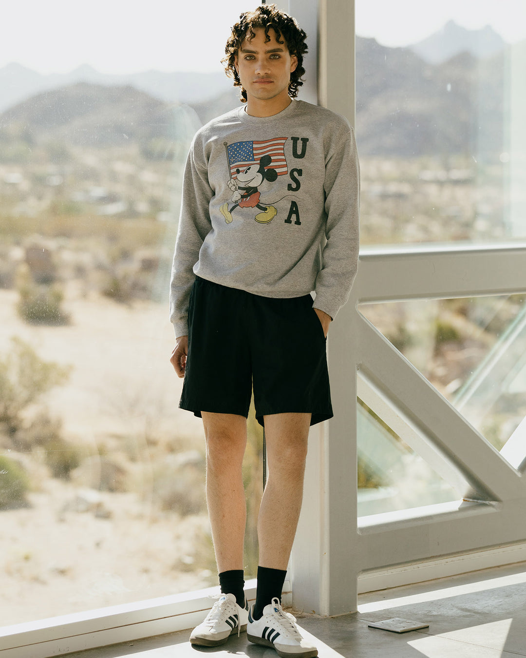 Mickey USA Flea Market Fleece