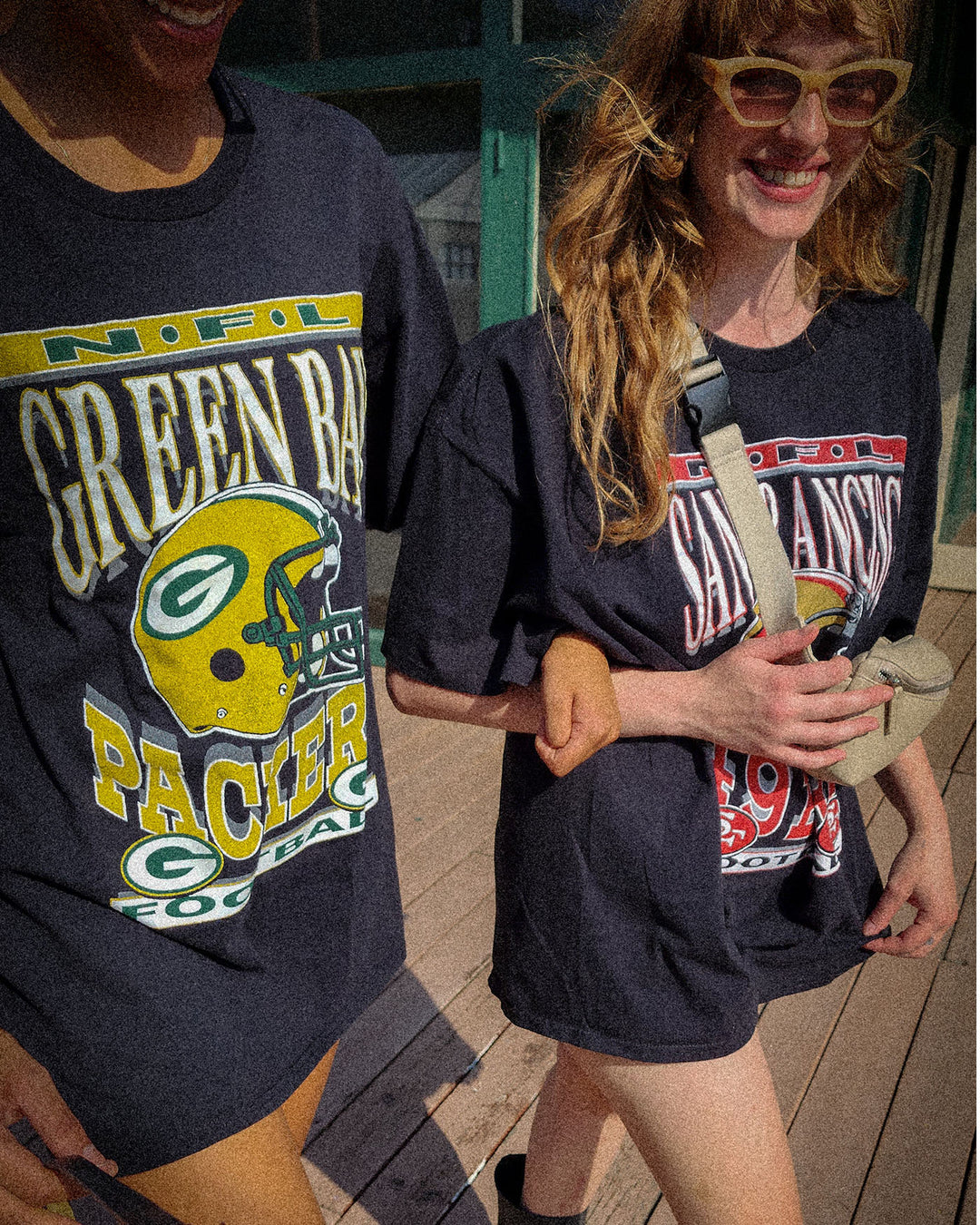 Women's Green Bay Packers Helmet Oversized Oversized Tee Dress Junk Food Clothing Women's Green Bay Packers Helmet Oversized Oversized Tee Dress Junk Food Clothing