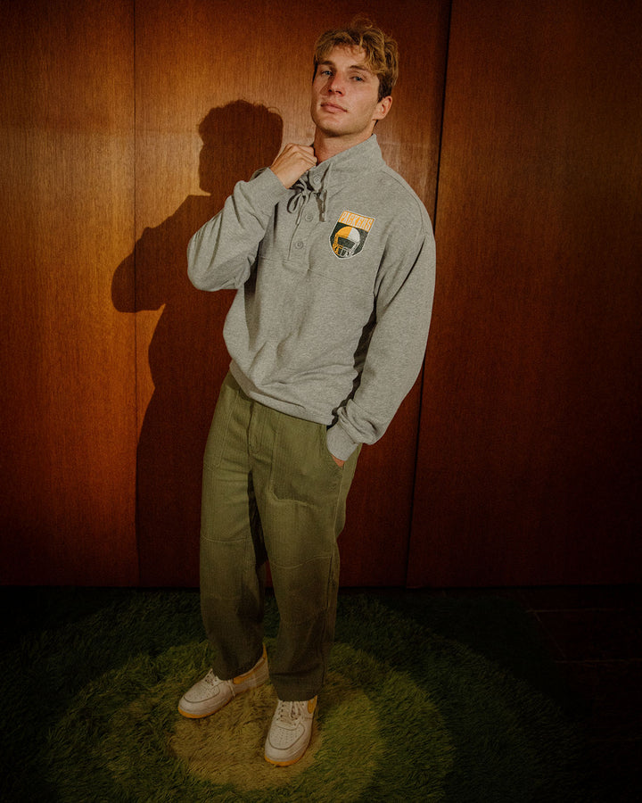Green Bay Packers Slant Button Up Fleece