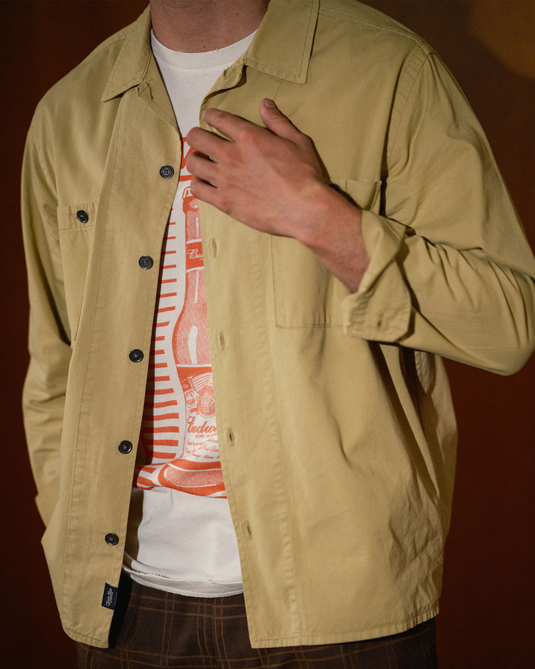 Unisex Washed Twill Work Shirt