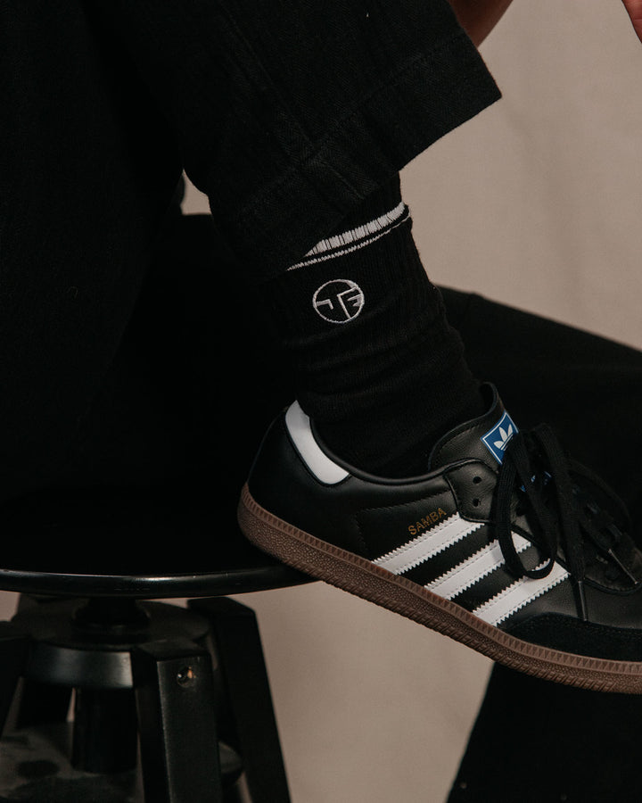 JF by Junk Food Embroidered Logo Crew Socks