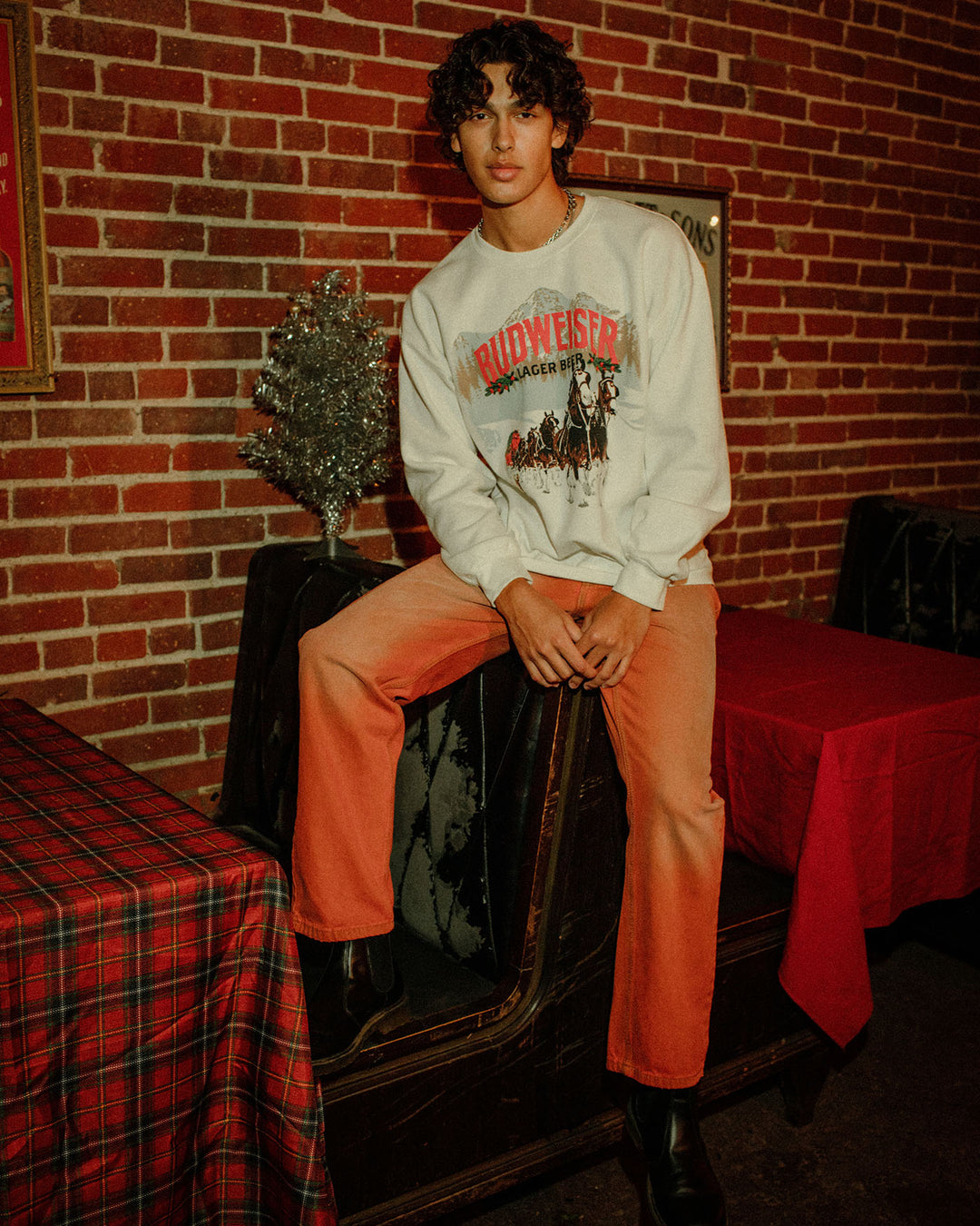 Budweiser Lager Beer Flea Market Fleece