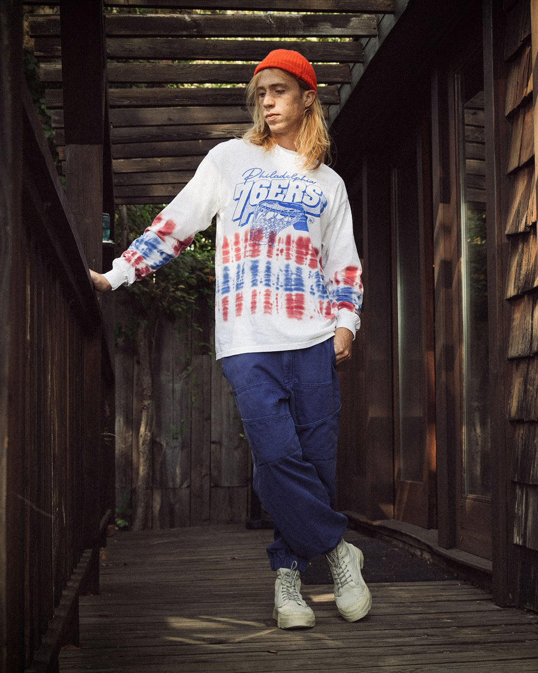 76ers Tie Dye Long Sleeve