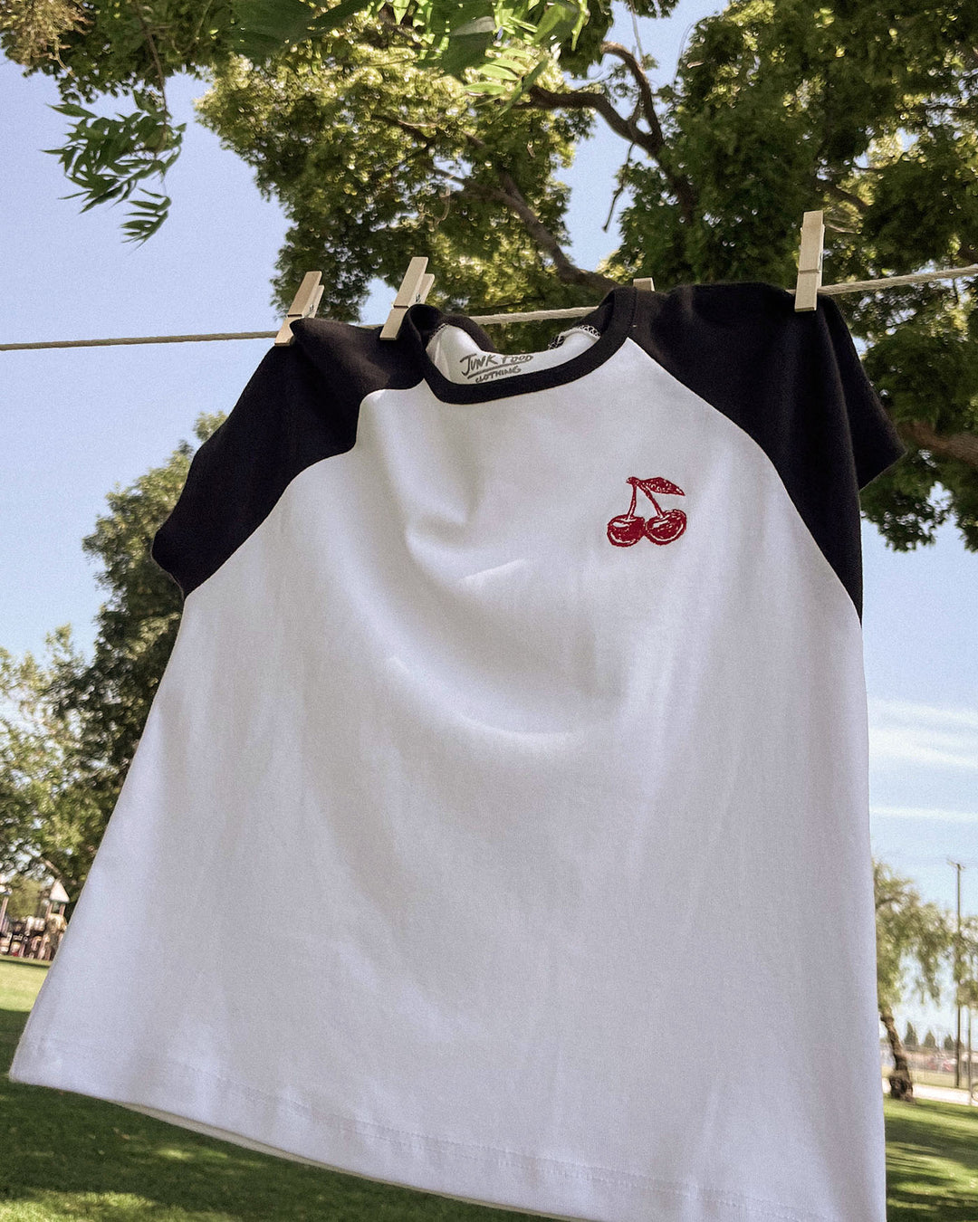 Women's Cherry Baby Raglan Tee