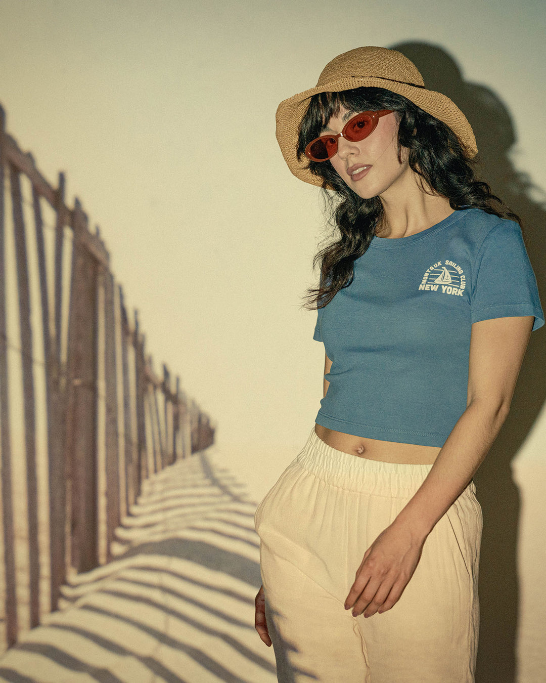 Women's Montauk Sailing Club Baby Tee