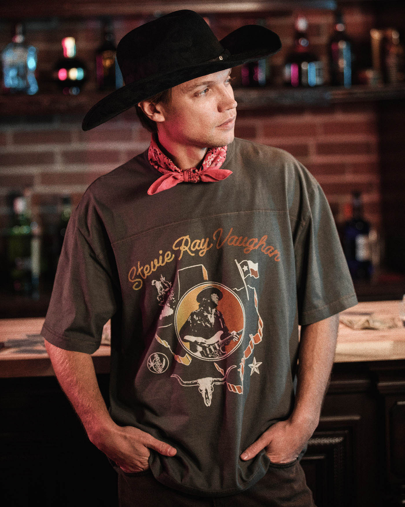 Stevie Ray Vaughan Texas Jersey Tee – Junk Food Clothing