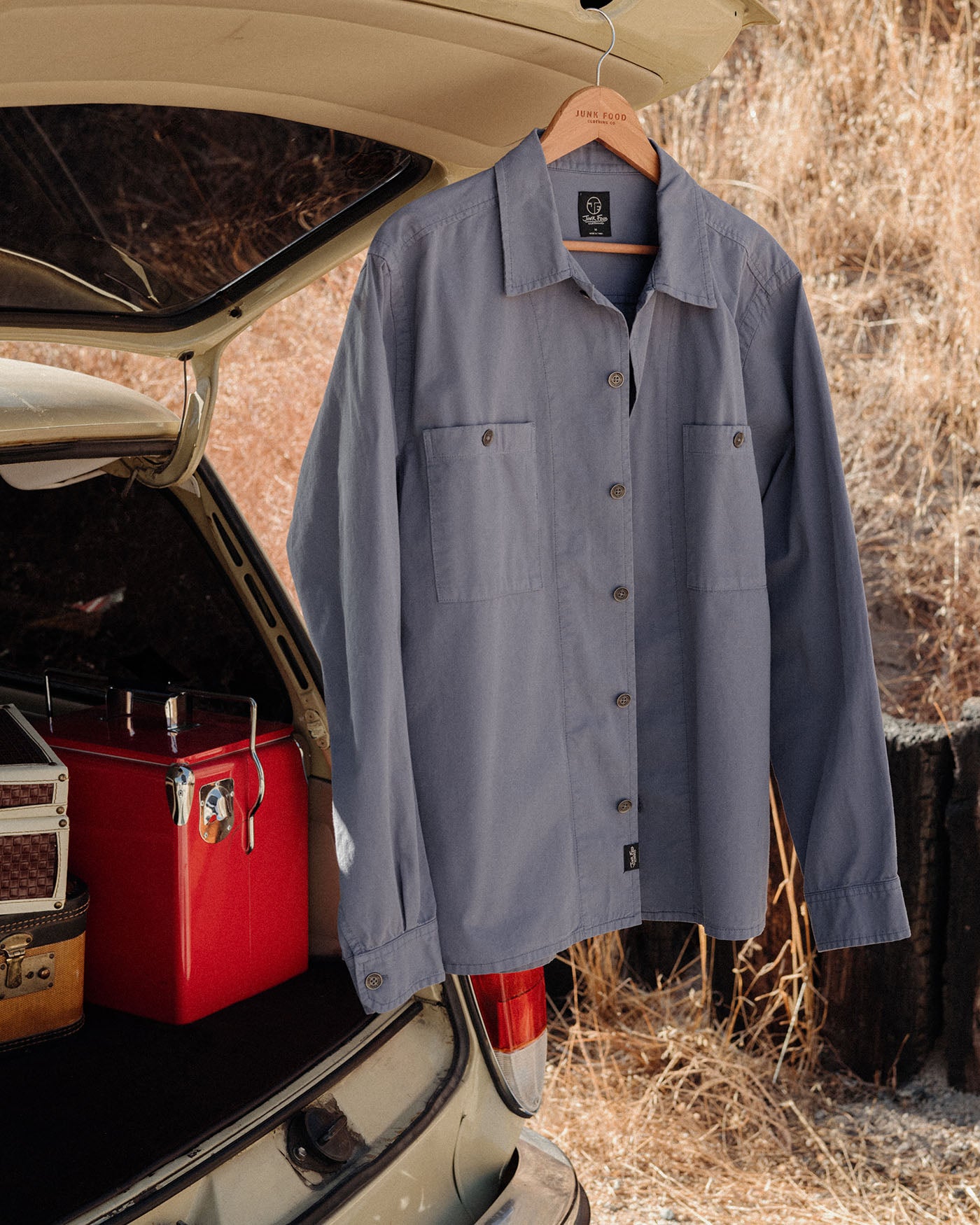 Unisex Washed Twill Work Shirt – Junk Food Clothing