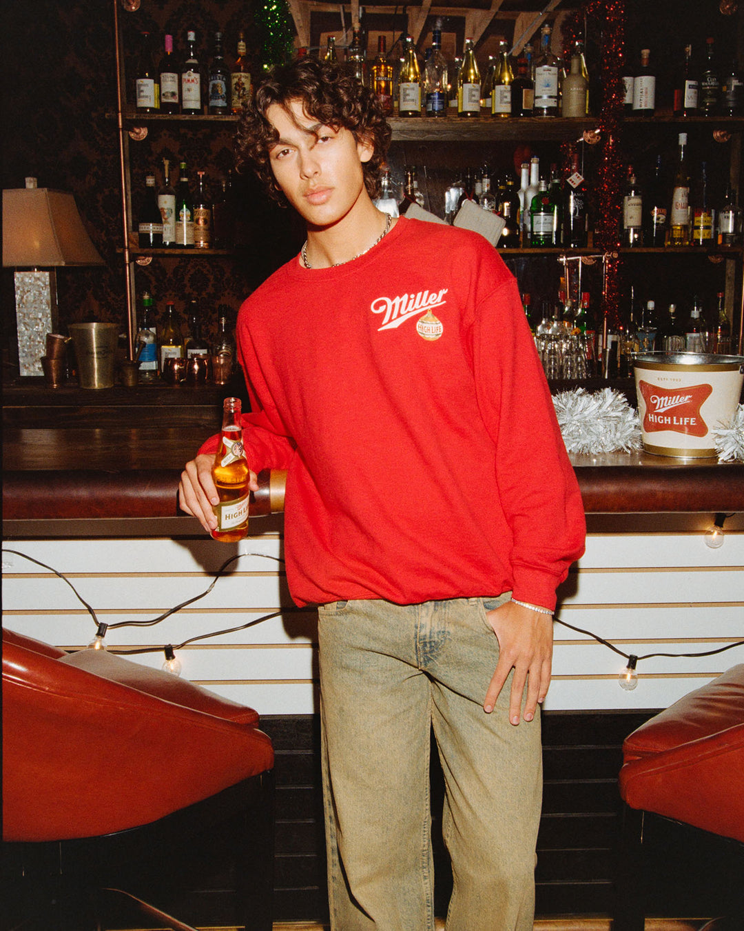 Miller High Life Holiday Cheer Flea Market Fleece