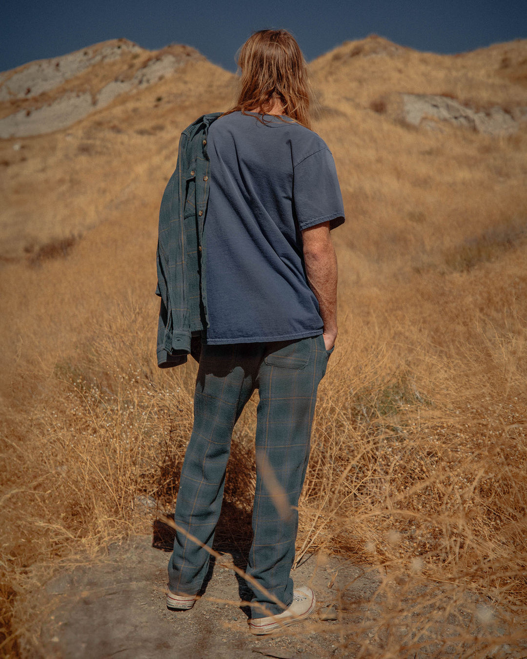 Unisex Twill Plaid Boxy Shirt