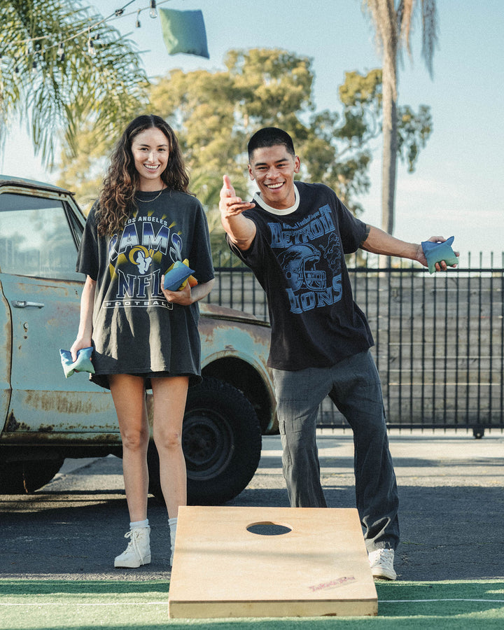 Detroit Lions Oversized Ringer Tee