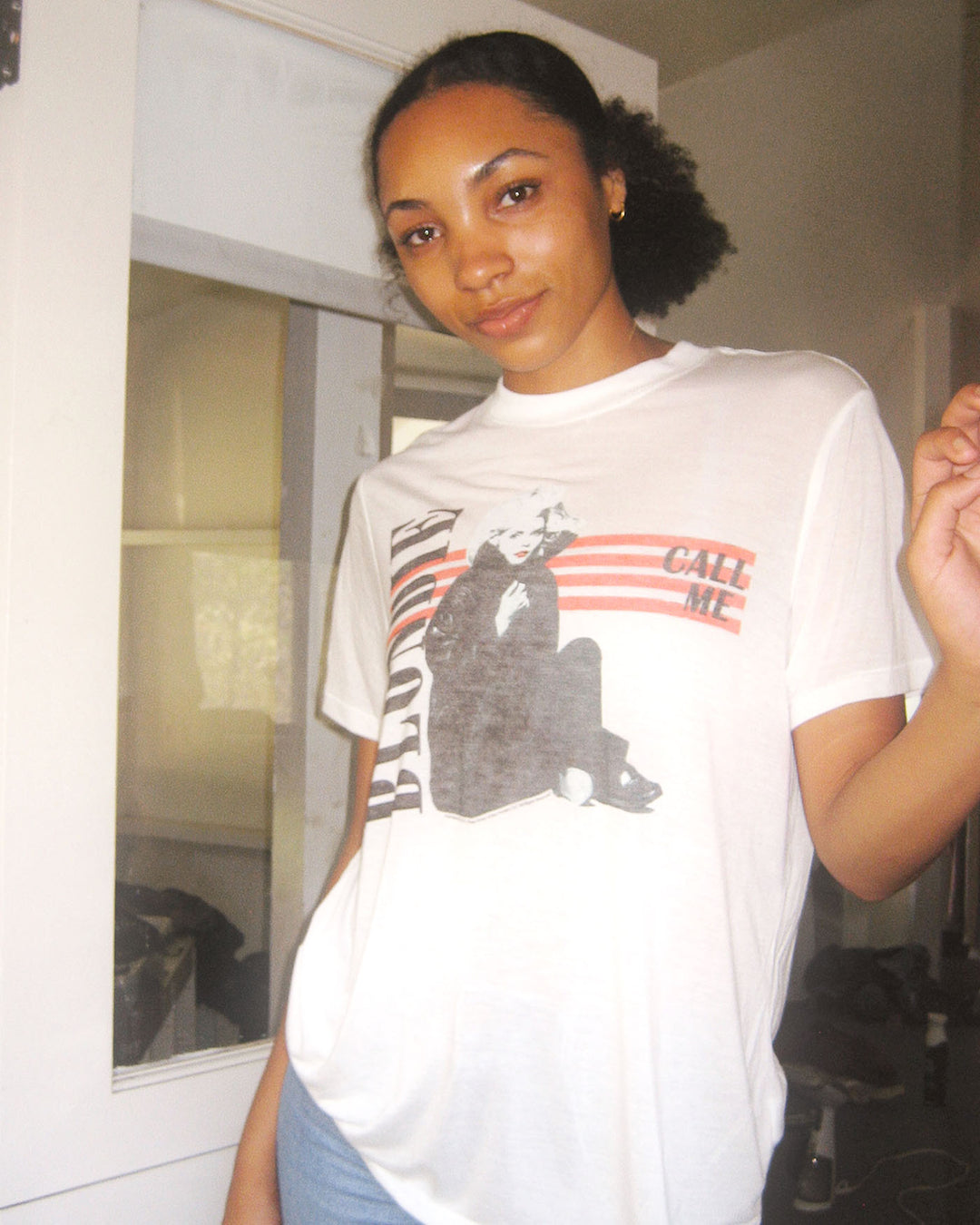 Women's Blondie Call Me Vintage Tissue Tee