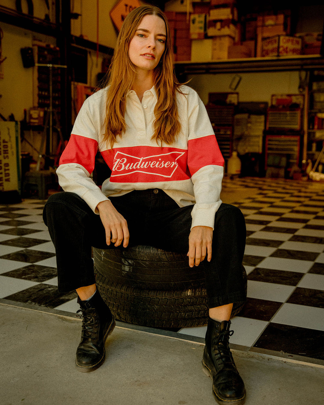 Women's Budweiser Rugby Shirt