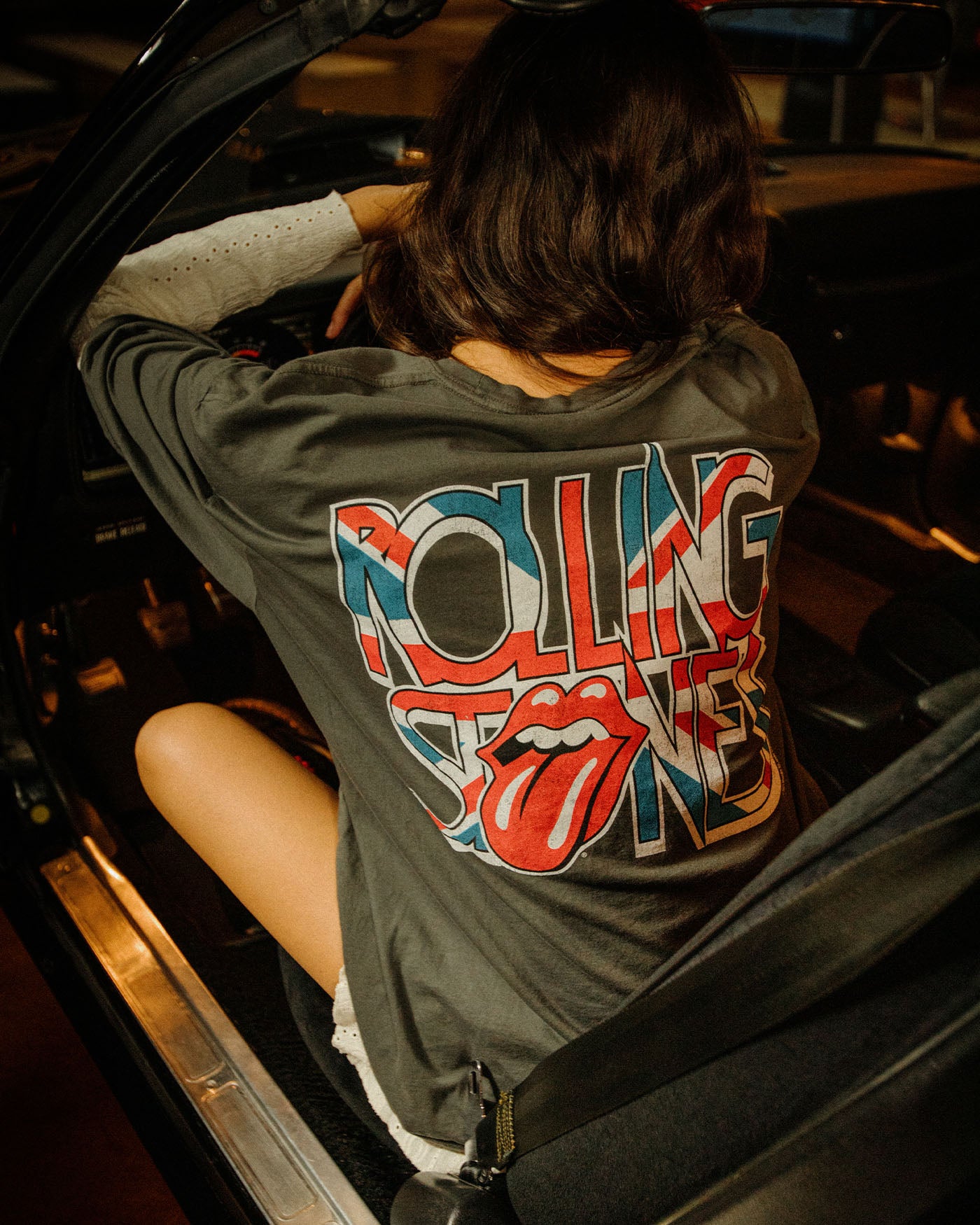 The Rolling Stones UK Flag Oversized Tee – Junk Food Clothing