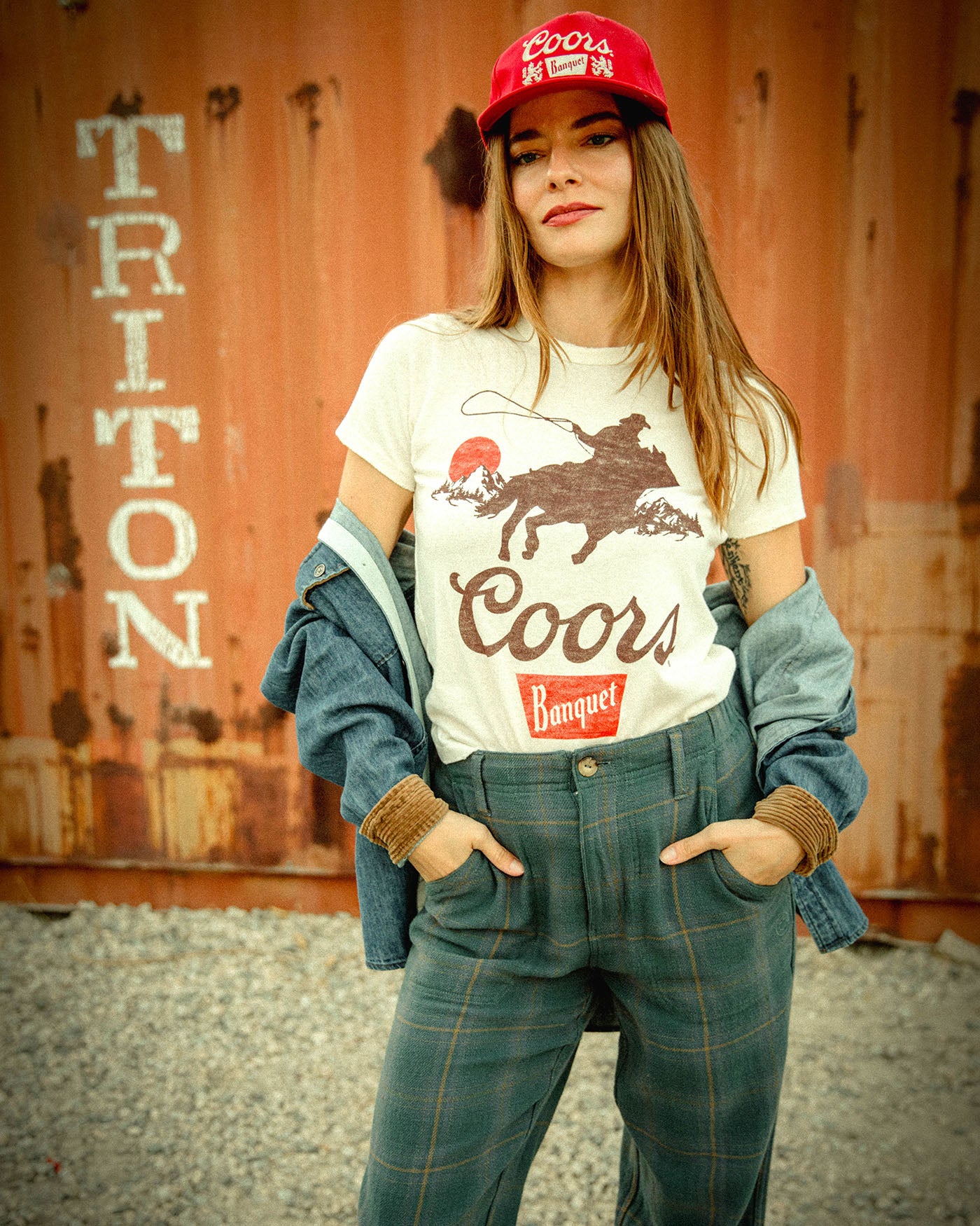 Women's Coors Banquet Cowboy Original Tee – Junk Food Clothing