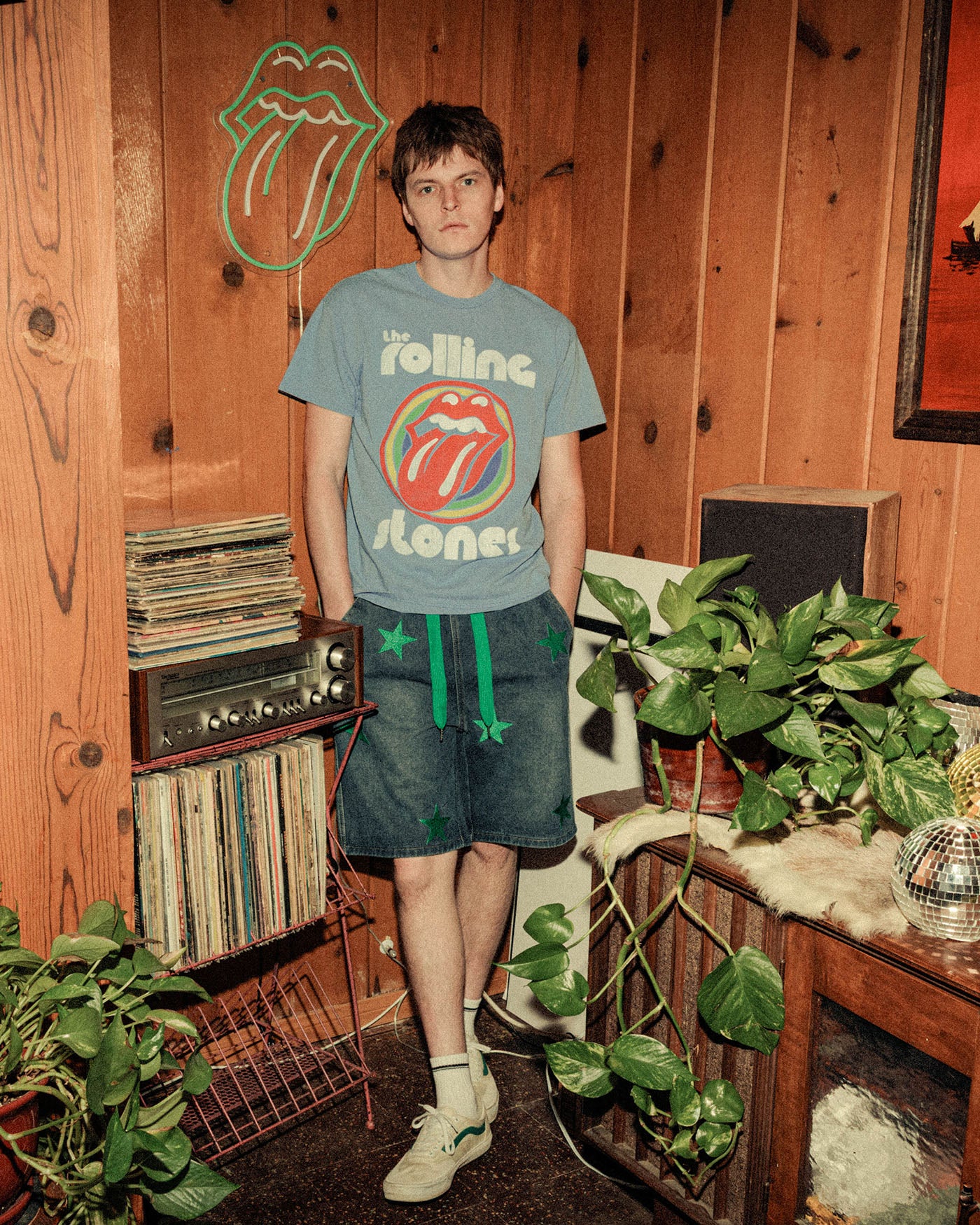 Rolling Stones Bullseye Flea Market Tee – Junk Food Clothing