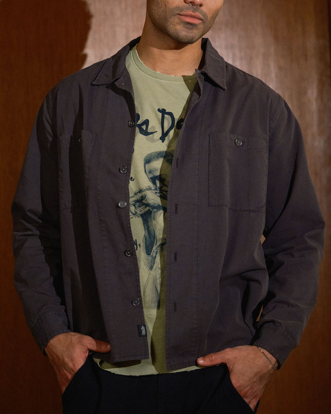 Unisex Washed Twill Work Shirt