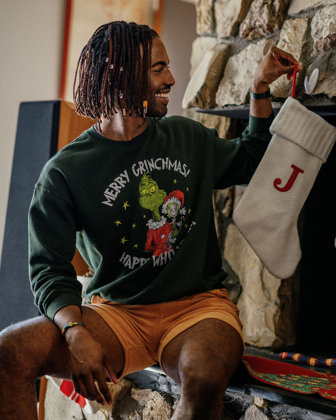 Grinch Merry Grinchmas Flea Market Fleece