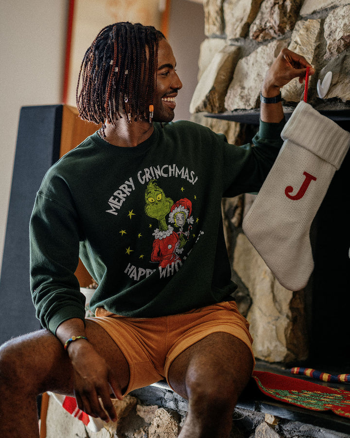 Grinch Merry Grinchmas Flea Market Fleece