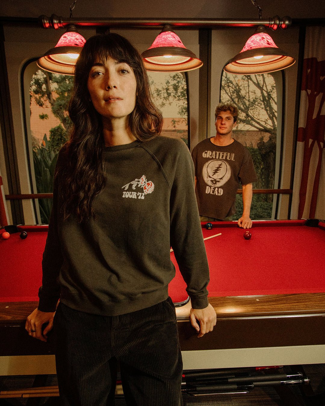 Women's Grateful Dead '72 Tour Raglan Crew Fleece