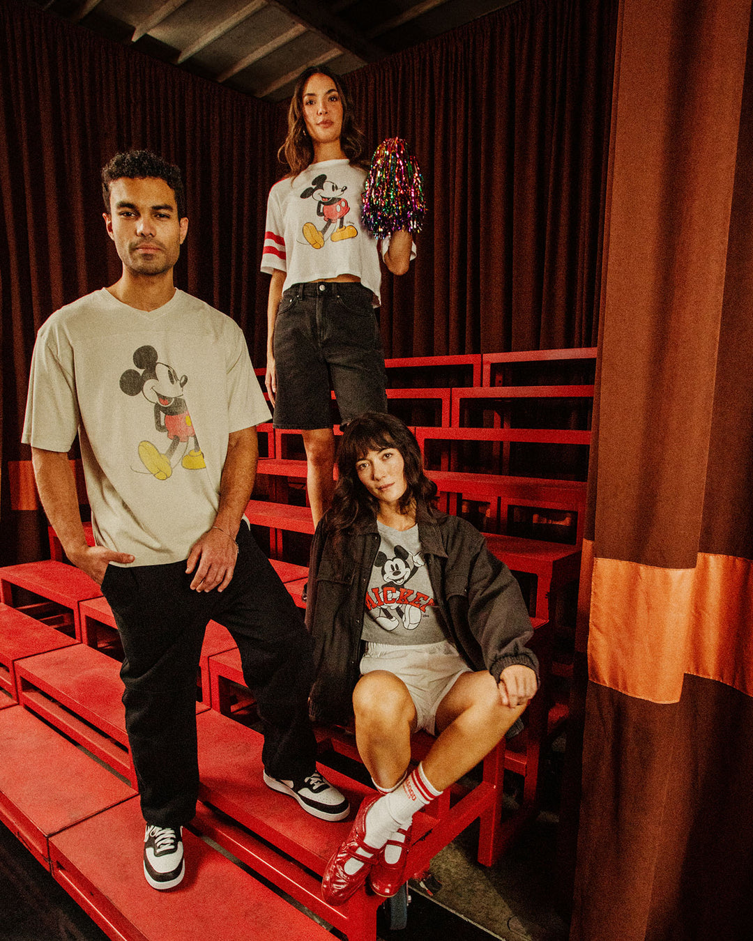 Women's Mickey Baby Ringer Tee