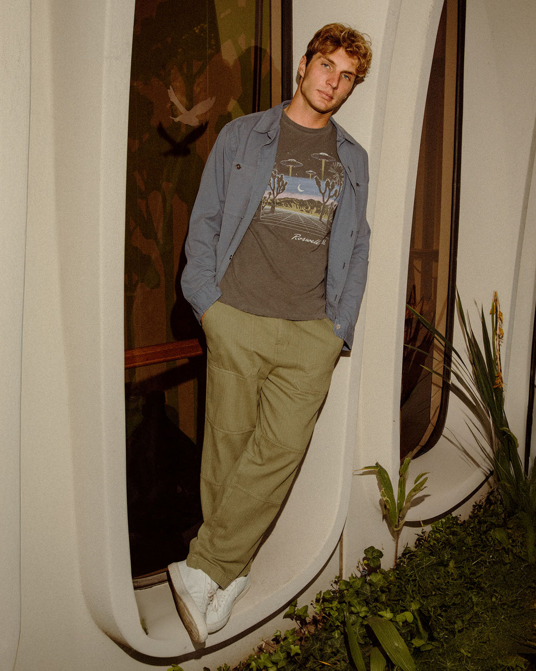 Unisex Washed Twill Work Shirt