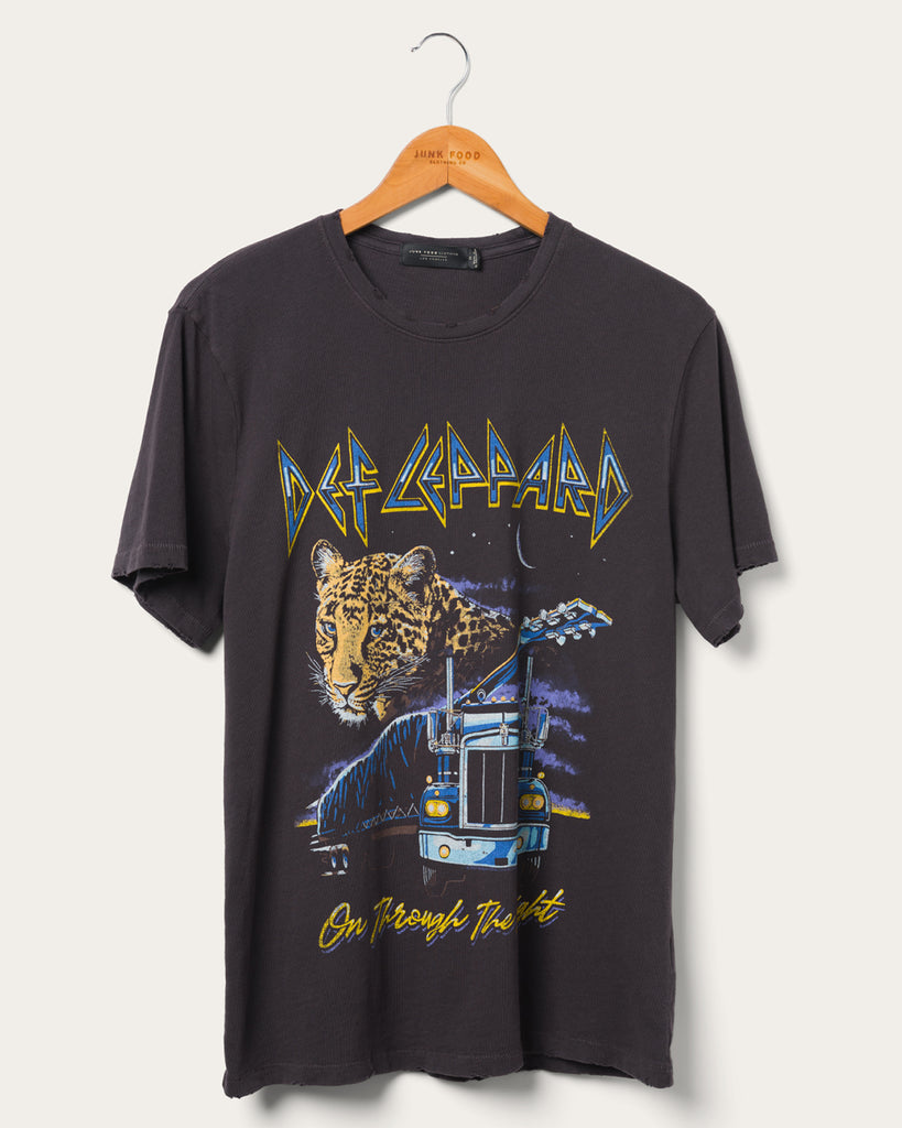 Def Leppard On Through the Night Vintage Tee – Junk Food Clothing