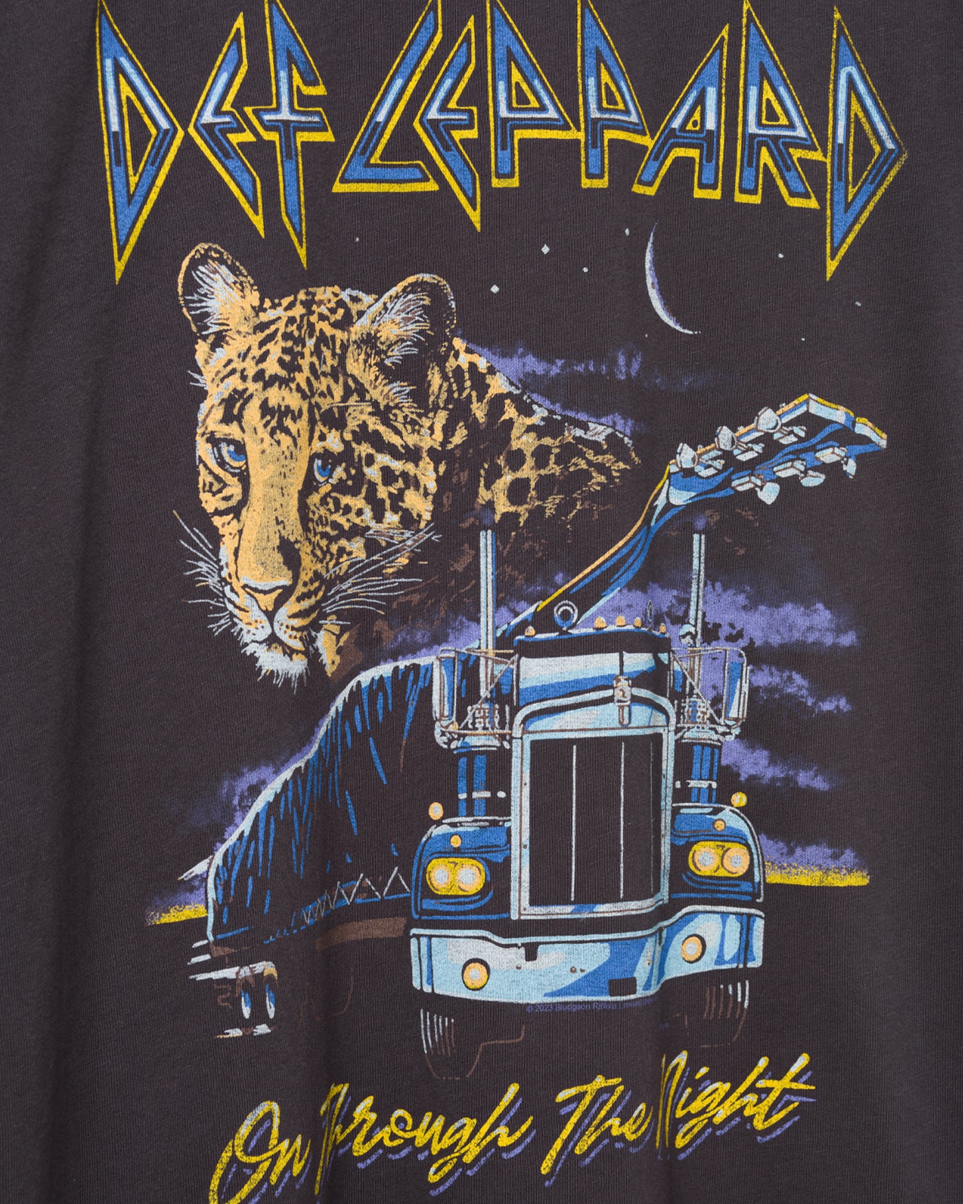 Def Leppard On Through the Night Vintage Tee – Junk Food Clothing