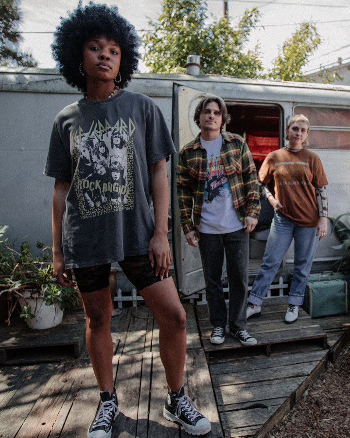 Def Leppard Rock Brigade Vintage Tee