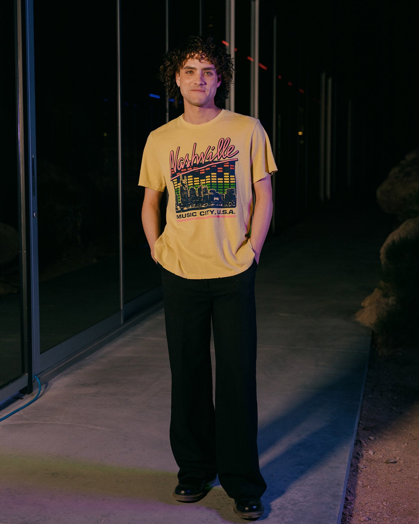 Nashville Music Skyline Vintage Tee – Junk Food Clothing