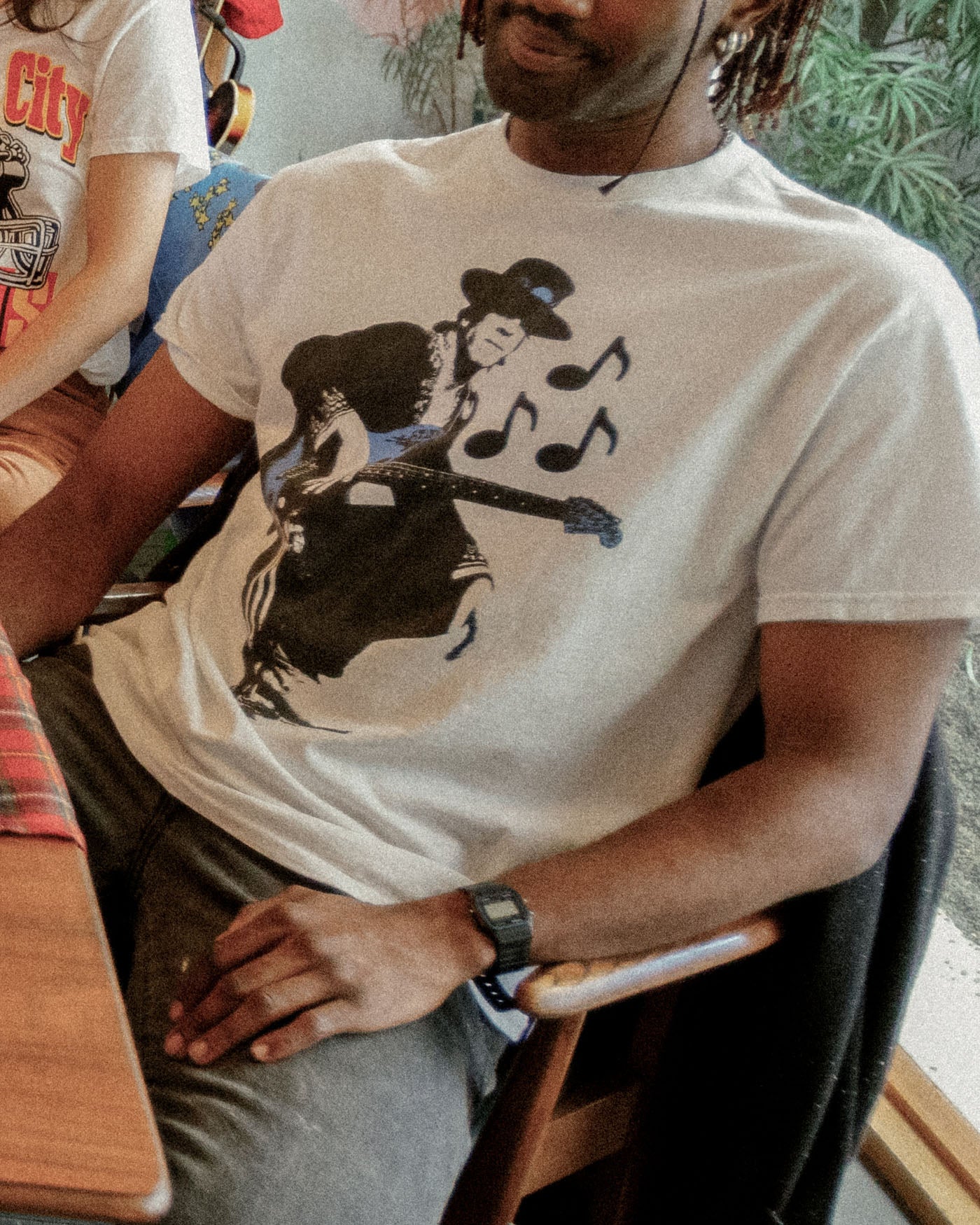 Stevie Ray Vaughan Guitar Flea Market Tee – Junk Food Clothing