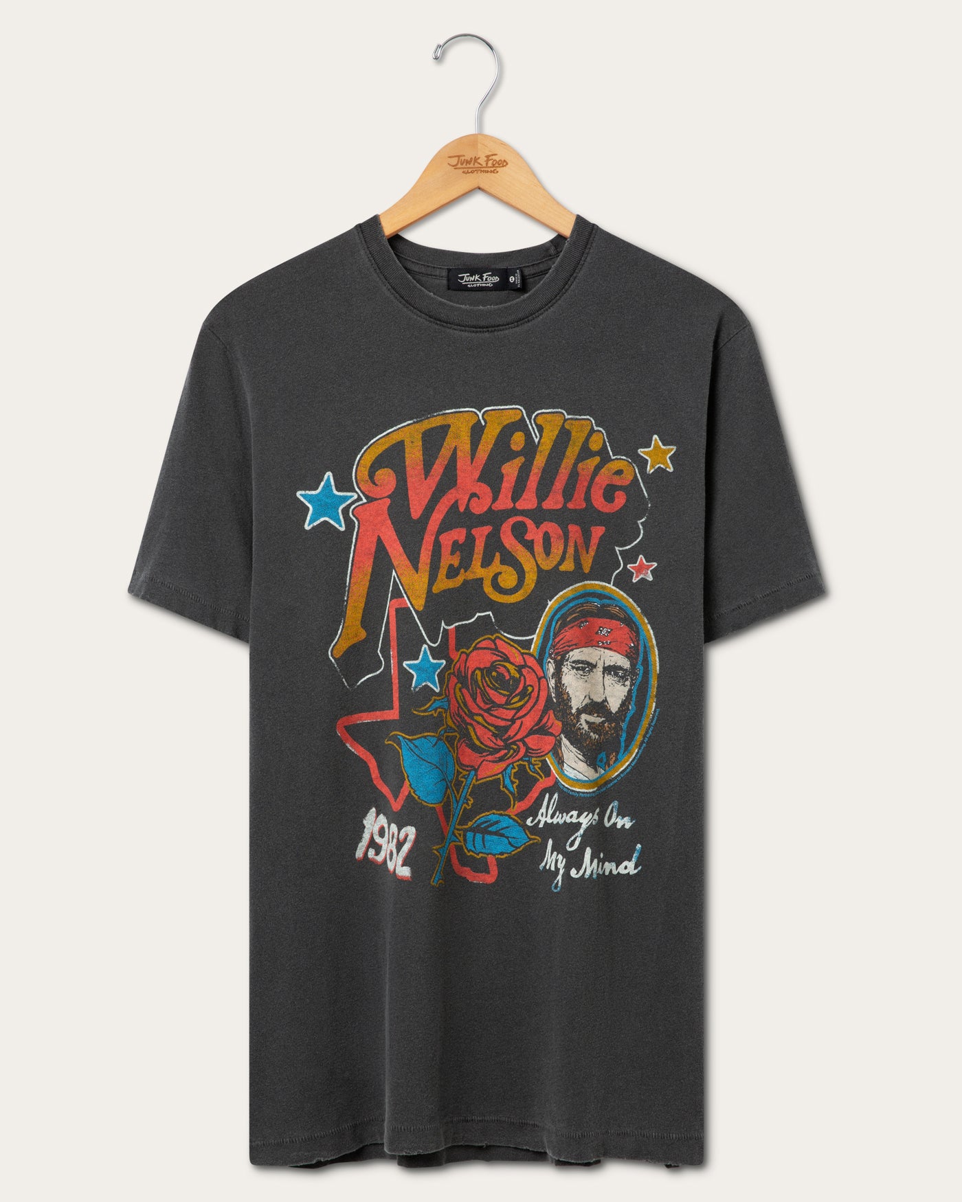 Willie Nelson Always On My Mind Vintage Tee – Junk Food Clothing