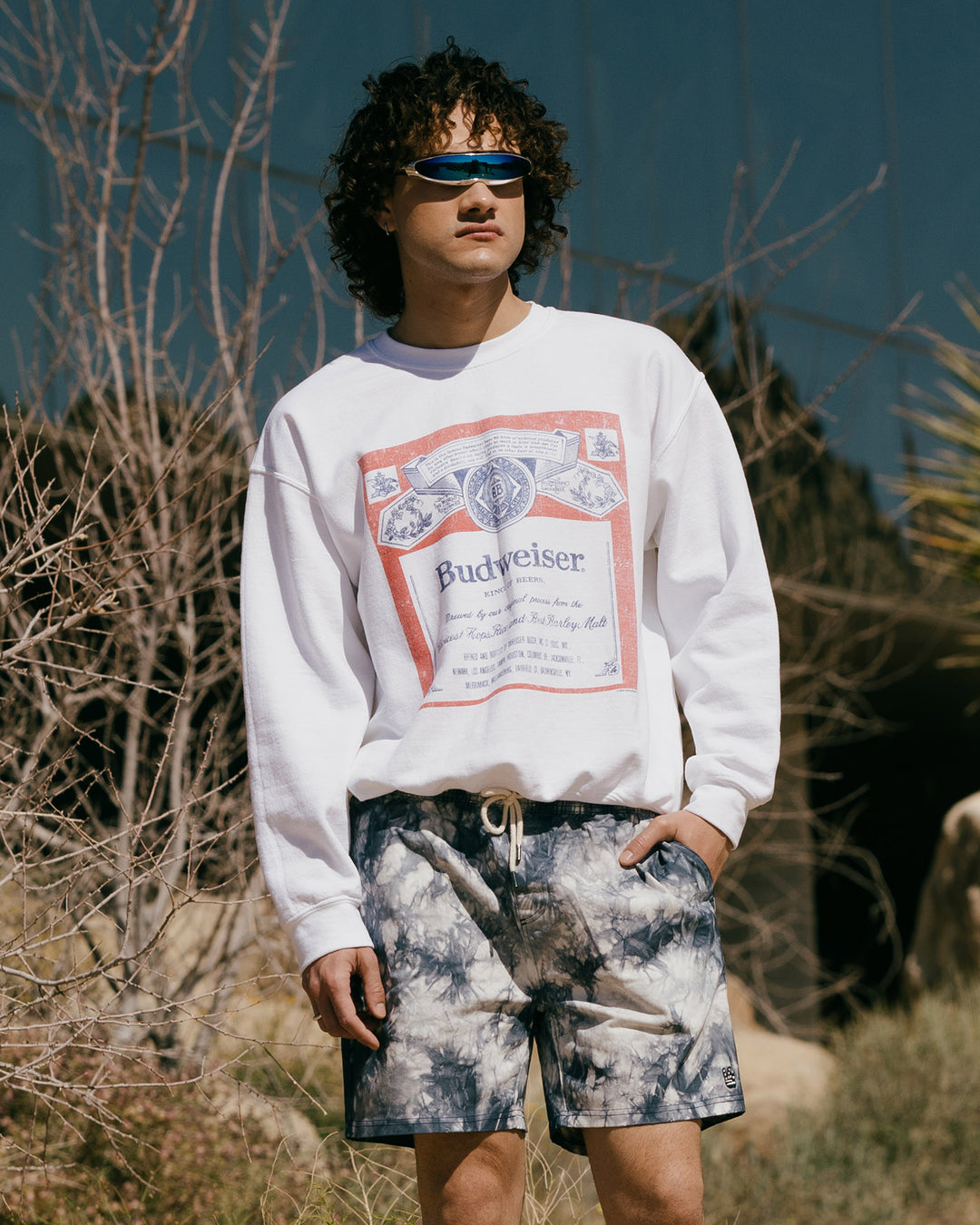 Budweiser Label Flea Market Fleece