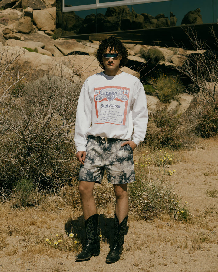 Budweiser Label Flea Market Fleece