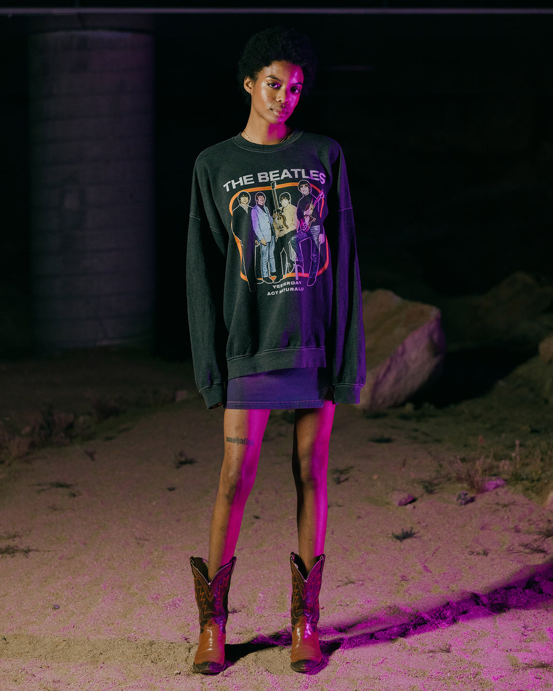 The Beatles Guitar Pose Flea Market Fleece