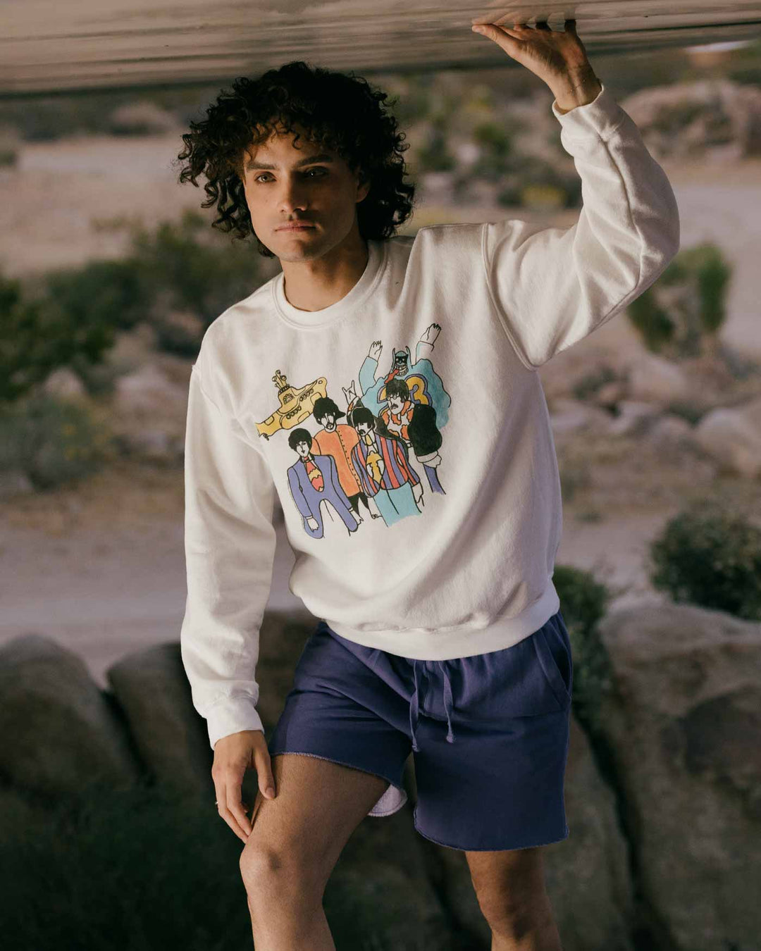 The Beatles Yellow Submarine Cartoon Flea Market Fleece