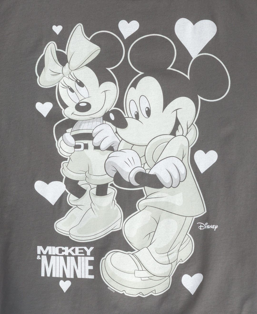 Mickey and Minnie Hearts Oversized Tee