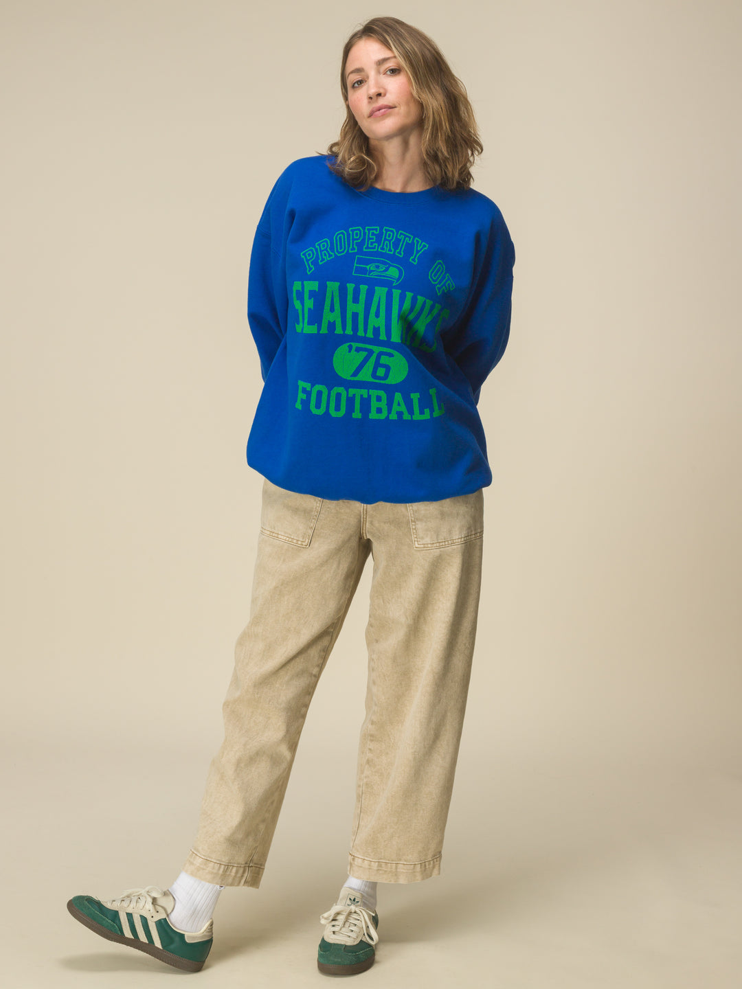 Seattle Seahawks Property Flea Market Crew Fleece