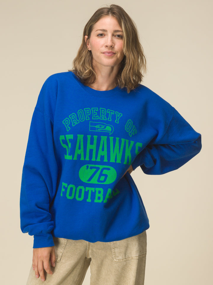 Seattle Seahawks Property Flea Market Crew Fleece